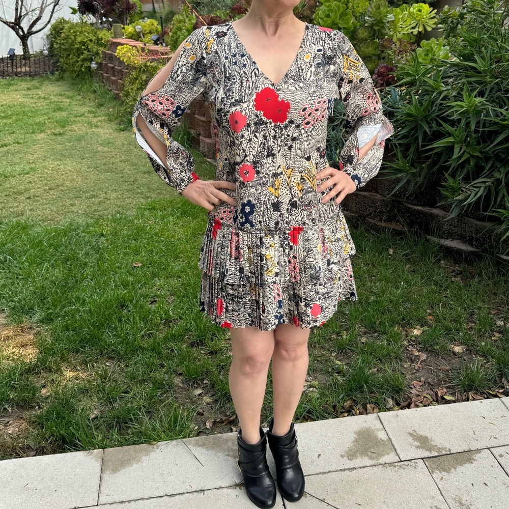 Beautiful graphic floral dress - XSP - Tracy Reese at Anthropology